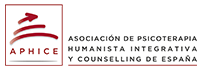 terapia con jo Logo APHICE Asociación de Psicoterapeutas Humanistas Integrativas y Counsellors de España
